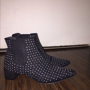 Black studded boots